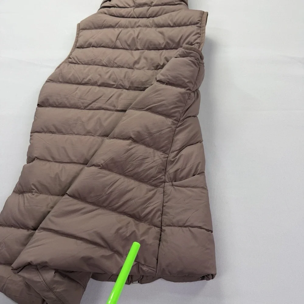 Lululemon Down & Around Vest Women's Size 6 Hooded Long Puffer Down